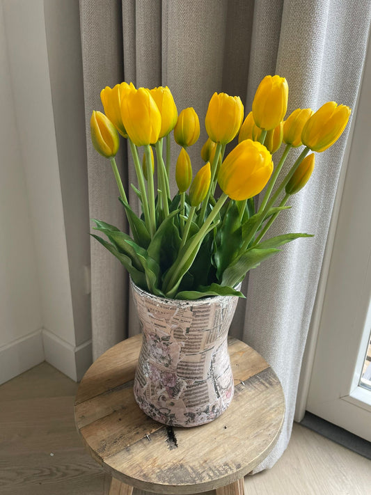 Kunsttulpen Geel 💐 niet van echt te onderscheiden