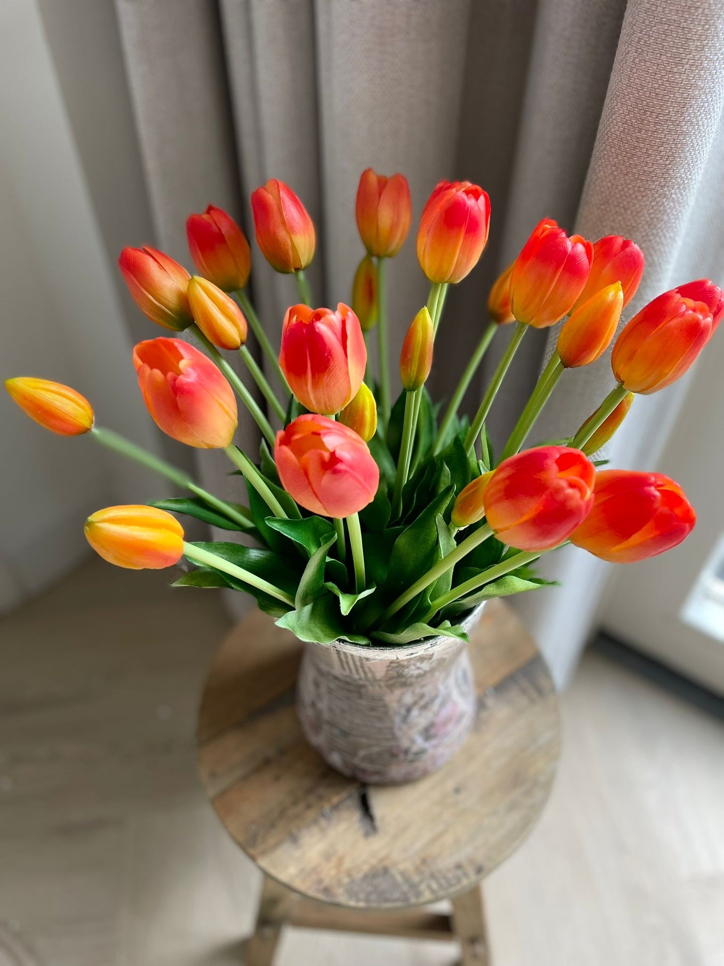 Oranje Kunst Tulpen, Nep Tulpen die echt lijken 💐