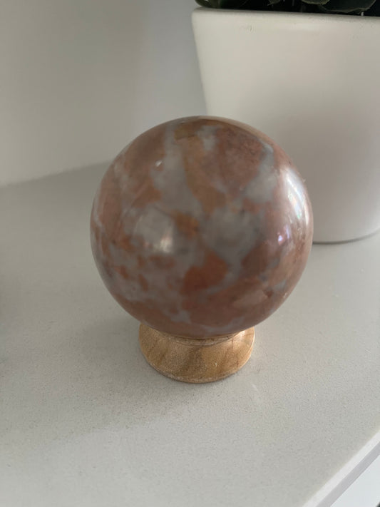 Prachtige Bol Gebroken Jaspis β 320 gram, 6 cm - Voor Harmonie en Aarde-energie!