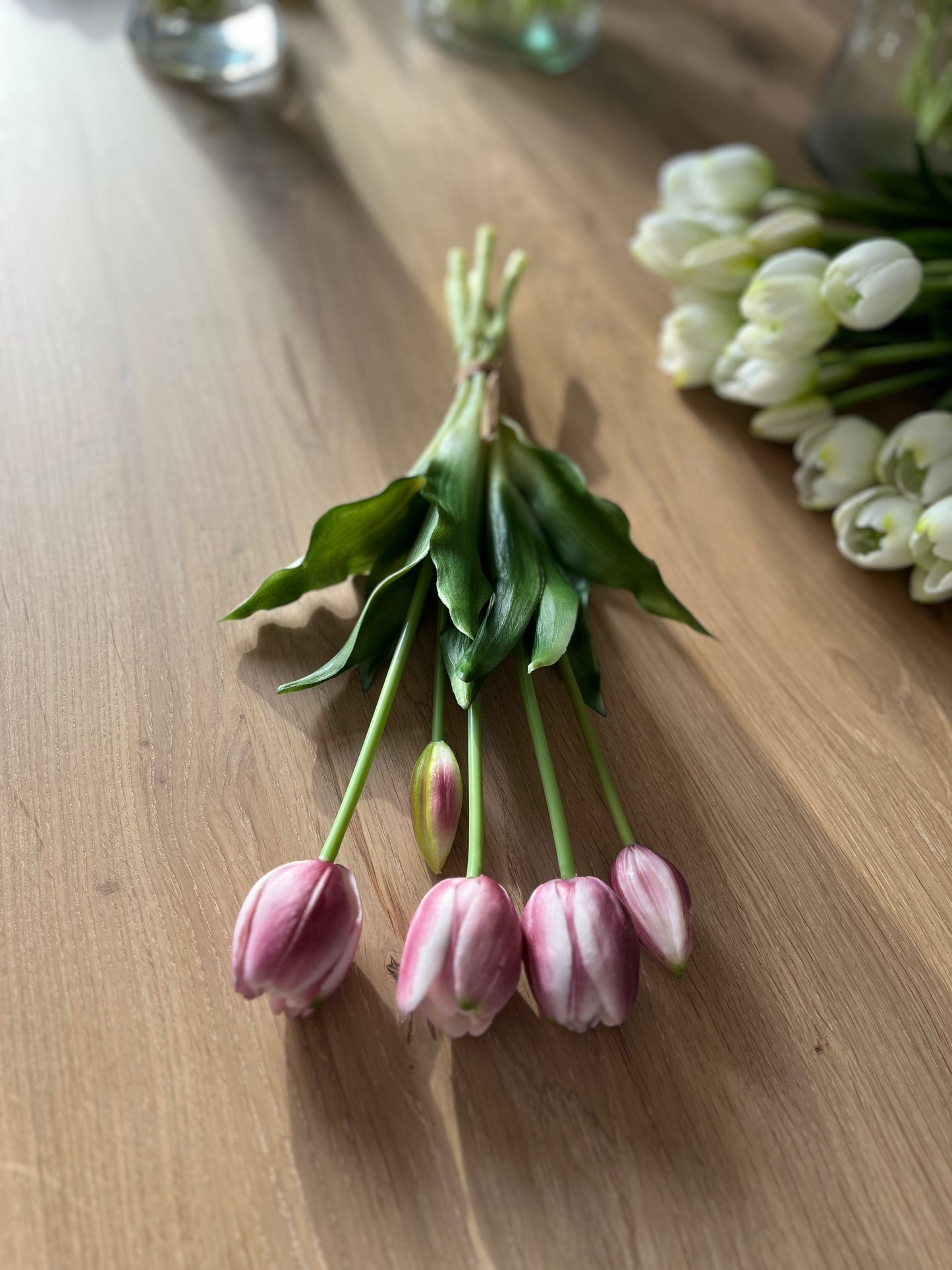 Paars-witte siliconen tulpen 🌷