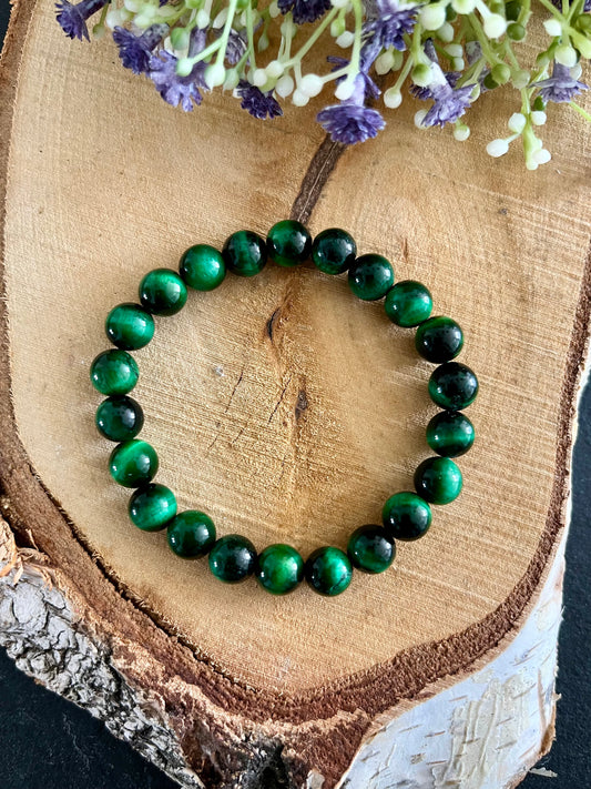 Groene Tijgeroog Armband