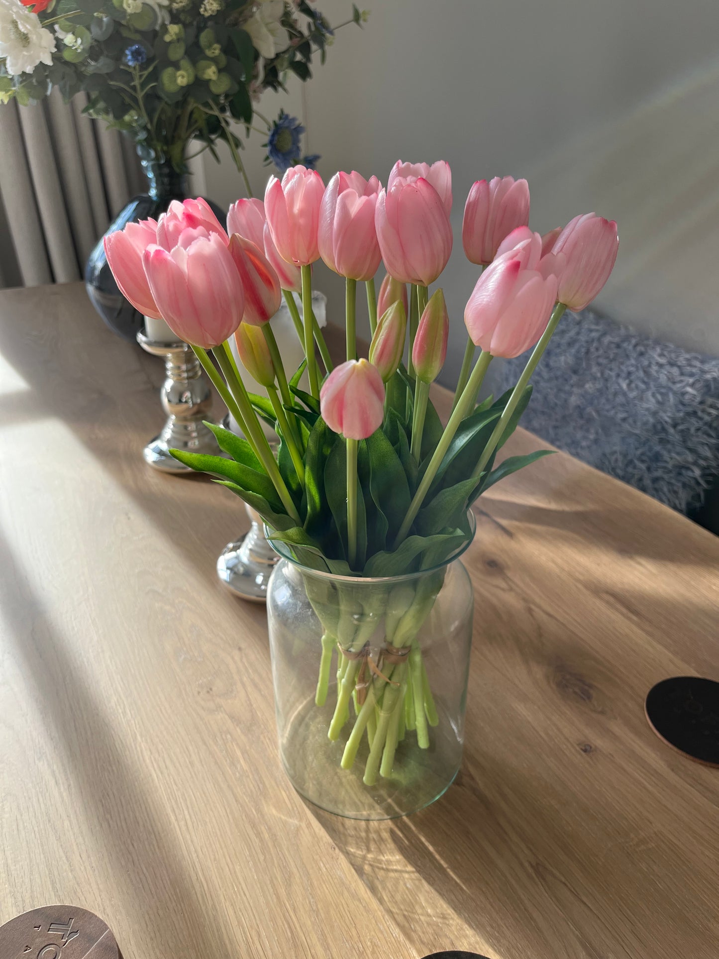 Zacht Roze Tulpen nep🌷Nep Tulpen, die net echt lijken
