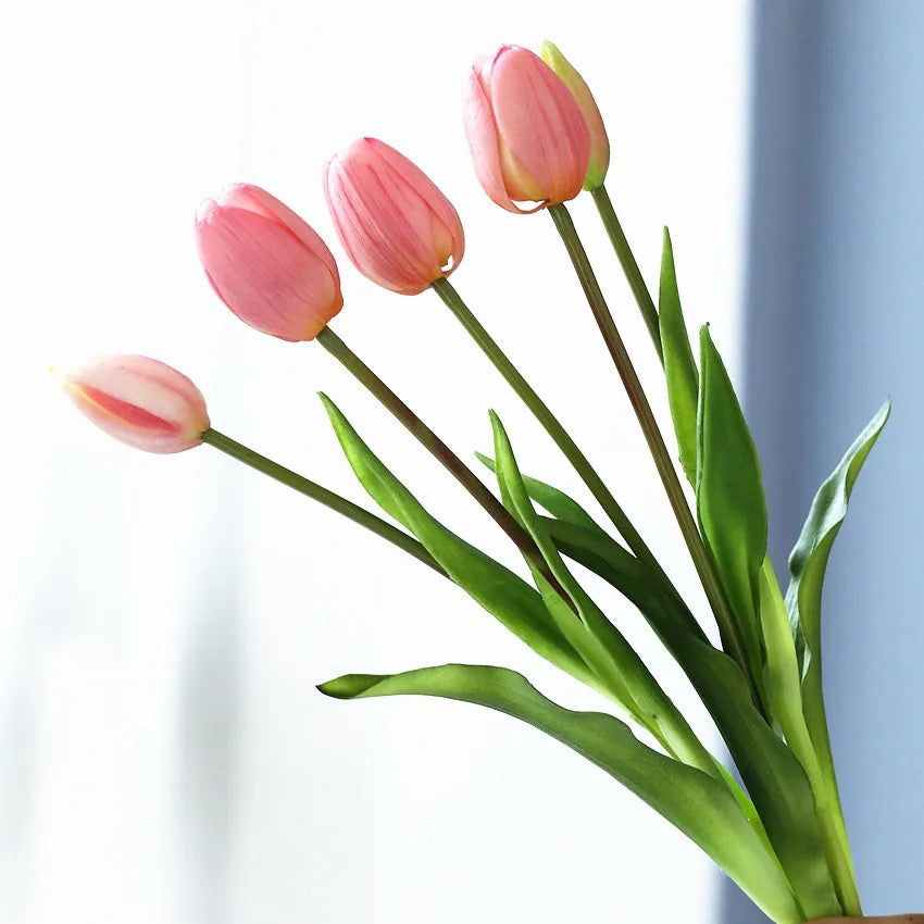 Zacht Roze Tulpen nep🌷Nep Tulpen, die net echt lijken