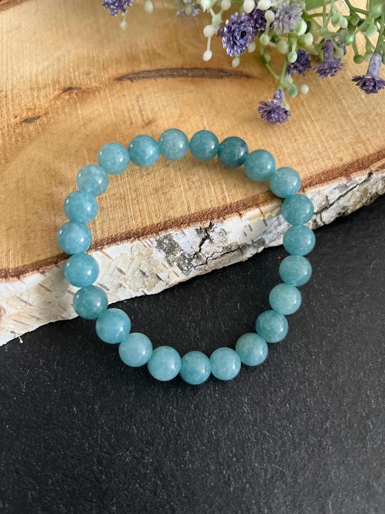 Kralen armband blauwe aventurijn edelstenen 8mm kralen