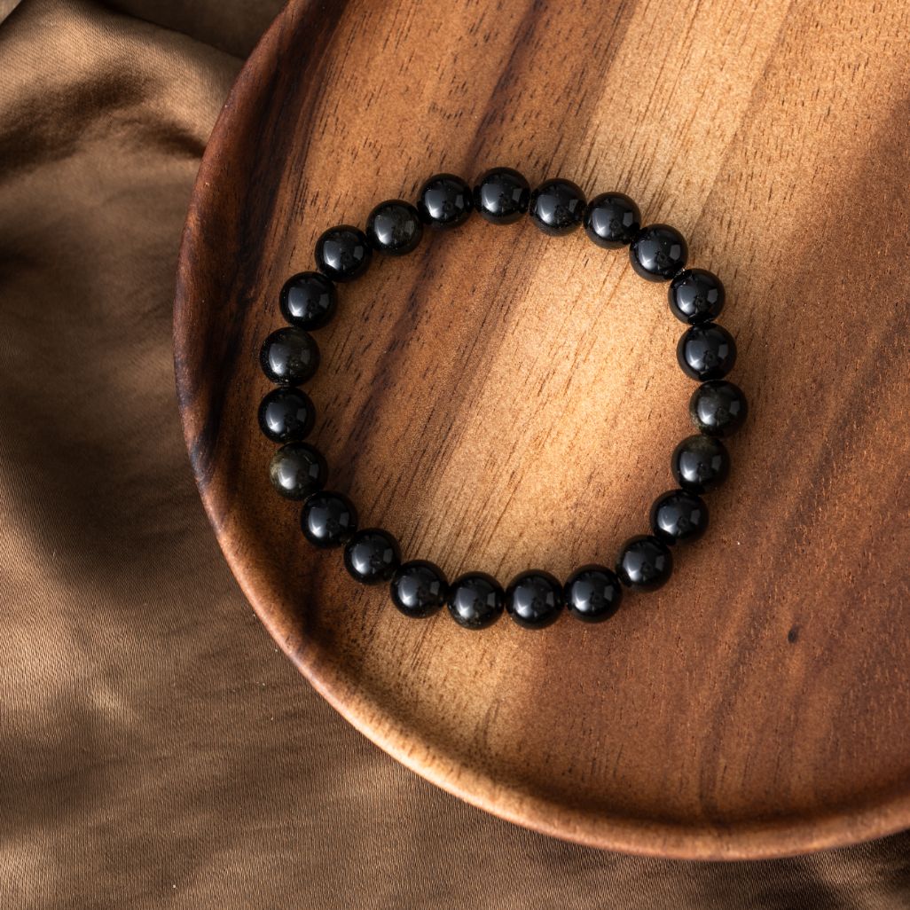 Obsidiaan Balans Armband