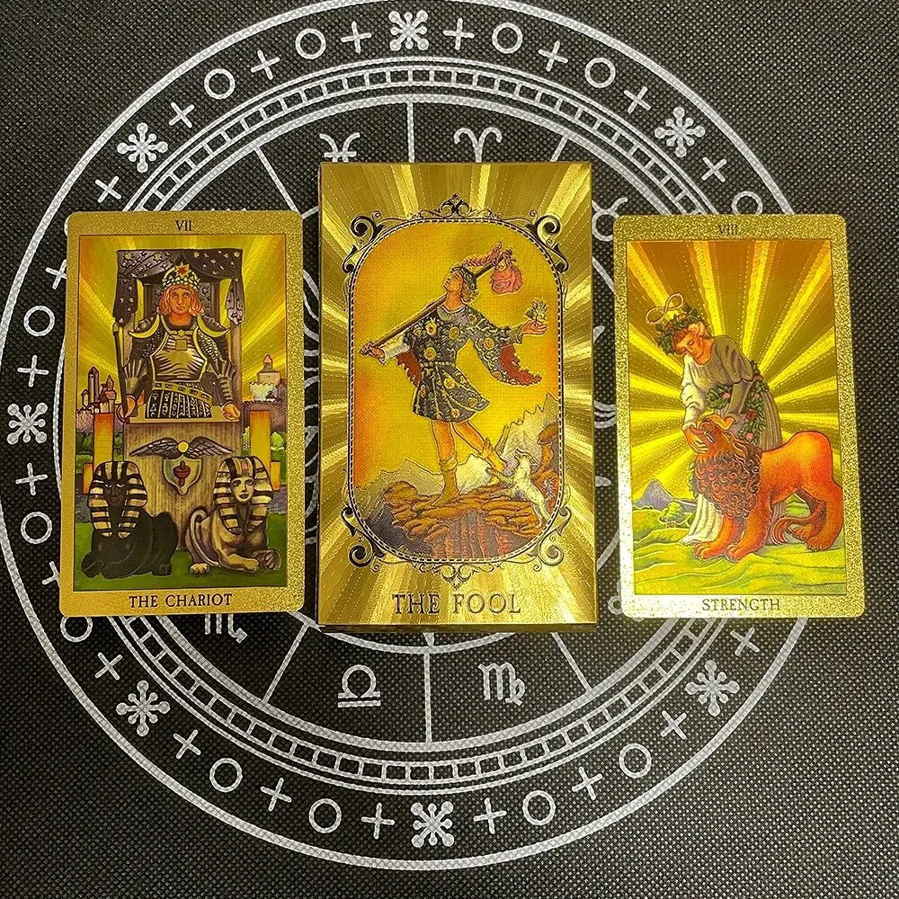 Tarot kaarten goudkleurig