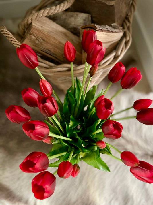 rode kunst tulpen real touch – nep tulpen die echt lijken
