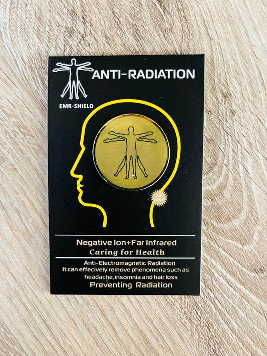 Anti Radiation koperen plaatje voor mobiele apparaten sticker